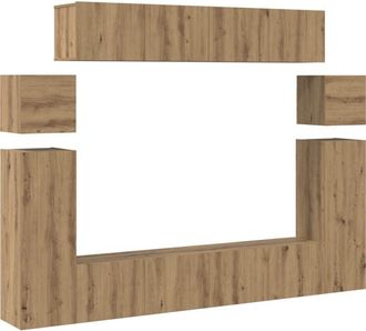 vidaXL Vidaxl - tv Cabinet 8 pcs Brown 30.5 x 30 x 90 cm Engineered wood