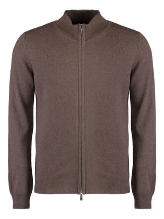 Moorer Urbino zip-up cashmere cardigan - men - Cashmere - 60 - Brown