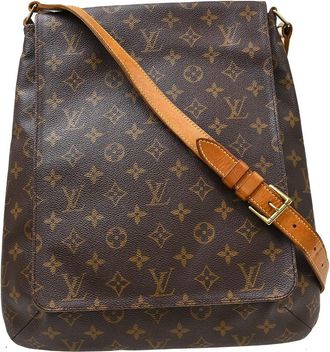 Louis Vuitton Musette Salsa Monogram Canvas Brown Canvas Handbag (Pre-Owned)