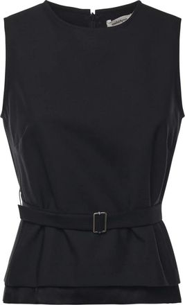 ottod'Ame Zwarte Top met Stijl - Dames - Tops zonder mouwen - Zwart - S - Tops