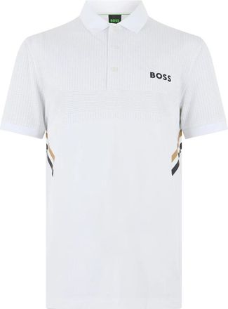 HUGO BOSS Paule TOC Poloshirt - Heren - Polos - Wit - XL - Polyester - Tops