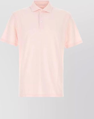 Fedeli piquet polo shirt with polo collar