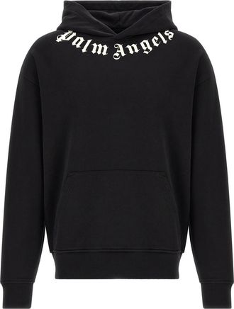 Palm Angels Black Logo Hoodie