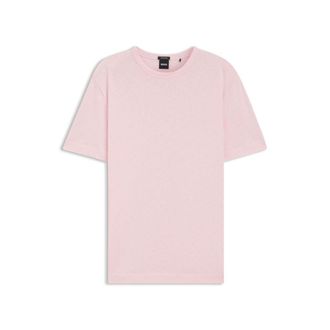 BOSS Cotton-linen T-shirt in a regular fit