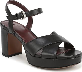 Vince Ericka Ankle Strap Platform Sandal in Black at Nordstrom, Size 8.5