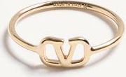 Valentino Garavani Anello VLogo Signature In Metallo Donna ORO 11