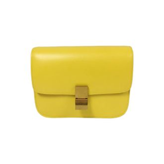 Celine Pre-owned Leather celine-bags - Dames - Pre-owned - Geel - Maat: ONE Size Leer
