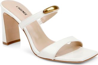 L'agence Catriona Block Heel Sandal in Pearl at Nordstrom, Size 8.5