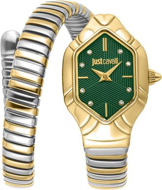 Just Cavalli Womens Snake 316L Stainless Steel Watch