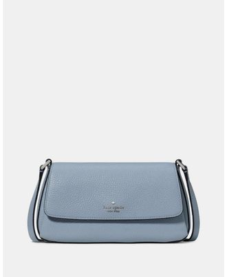 Kate Spade New York Womens Sutton Mini Flap Crossbody - Dark Blue Leather - One Size