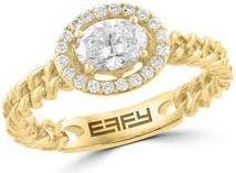 Effy Lab-Grown Diamond Braided Ring in Gold at Nordstrom Rack, Size 7