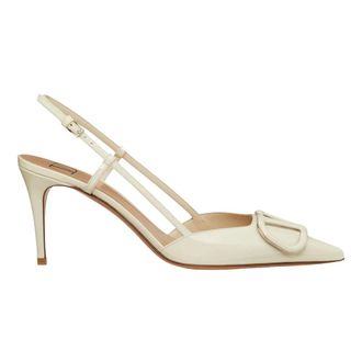 Valentino Zapatilla Slingback VLogo Signature - Shoes - Mujer - Beige - 37 EU