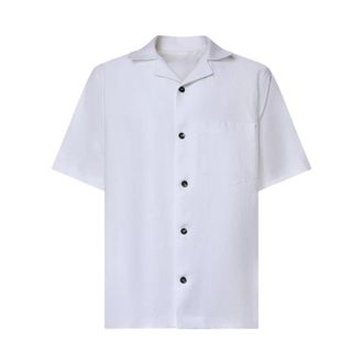 Michael Coal Short Sleeve Shirt - Heren - Korte mouwen Overhemden - Wit - 2XL - Overhemden