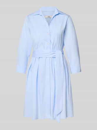 0039 Italy 0039 Italy Hemdblusenkleid mit Bindeg&uuml;rtel Modell JULE in Hellblau, Gr&ouml;&szlig;e XXL