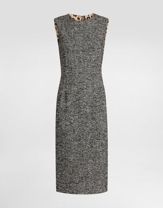 Dolce & Gabbana Damier Dress - Woman Dresses Multicolor 36