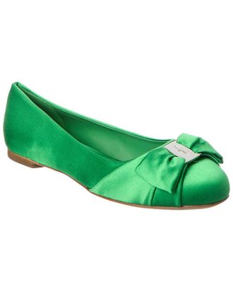 Ferragamo Varina Satin Flat