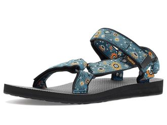 Teva Original Universal Womens Sandals Astronomy Blue Opal/Pale Lime Yellow : 12 B - Medium, Synthetic/Textile