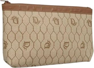 Dior Pre-owned Clutches, female, Beige, Size: ONE SIZE Pre-owned Pouch