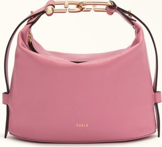 Furla Nuvola Mini Bag Blush Pink Pink Claris Lux Calf Leather Woman