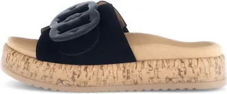 Gabor Womens Open Toe Slip On Sandals In Black