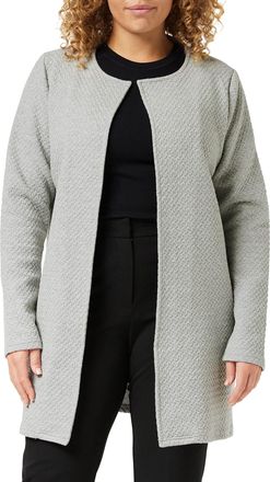 Vila Clothes Womens Vinaja New Long Jacket-noos Blazer, Grey (Light Melange), 36 (Manufacturer Size: Small)