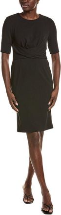 Anne Klein Wrapped Overlay Bodice Sheath Dress