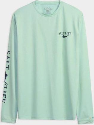 Salt Life Dragnet SLX Performance Long Sleeve Shirt in Fresh Mint at Nordstrom, Size Xx-Large