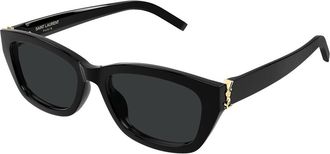 Saint Laurent SL M153/F Asian Fit 001 Womens Sunglasses Black Size 55