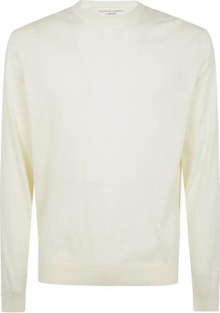 FILIPPO DE LAURENTIIS Cozy Knit Ronde Hals Trui - Heren - Ronde hals truien - Beige - 2XL - Truien & Vesten