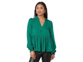 Lilly Pulitzer Jaylene Long Sleeve Jacqu Womens Clothing Evergreen Party Animal Jacquard : 12, Rayon