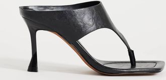 Topshop Elodie - Sabot infradito neri con tacco-Nero