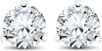 Pompeii3 2ct Lab Grown Diamond Martni Studs 14k White Yellow Rose Gold or Platinum