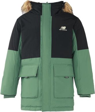 New Balance Color Block Down Jacket Asia Sizing Green Black AMJ23355-JD