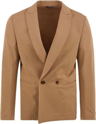 Daniele Alessandrini Illusione Jacket - Heren - Blazers - Beige - S - Katoen - Jassen