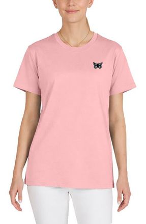 Dalix Butterfly Womens Relaxed Tee in Pink at Nordstrom, Size Xx-Large