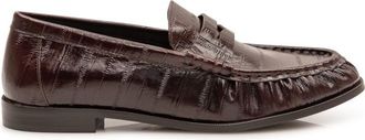 Saint Laurent Brown Leather Loafers