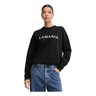 La Mania Hoodies & sweatvesten, Dames, Zwart, S, Katoen, Chill Sweatshirt