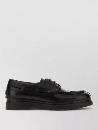 Tod's leather boat shoes