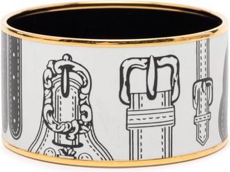 Herm&egrave;s Pre-owned Hermes Extra Wide Harnais des Presidents Enamel Bangle 65 Ladies WBXM4E15Q4AZUIAG