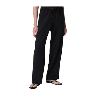 Dunst Wide Trousers, female, Black, Size: M String Slacks