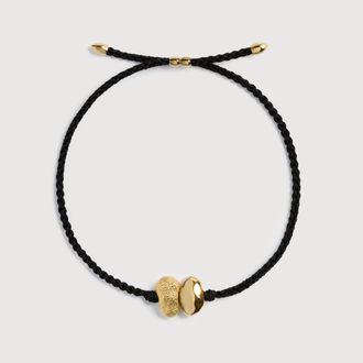 Monica Vinader Gold Antica Cord Bracelet