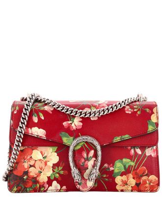 Gucci Red Blooms Print Leather Dionysus Bag Small (Authentic Pre-Loved)