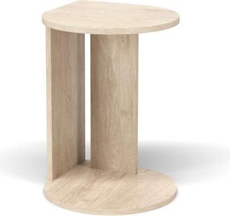 HERDASA Herdasa - Mesa Velador 540 Para Sal&oacute;n Acabado Roble Claro, 62cm(alto) 46cm(ancho) 55cm(largo)