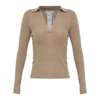 Max Mara Top de Cachemira Angel - Knitwear - Mujer - Beige - XS