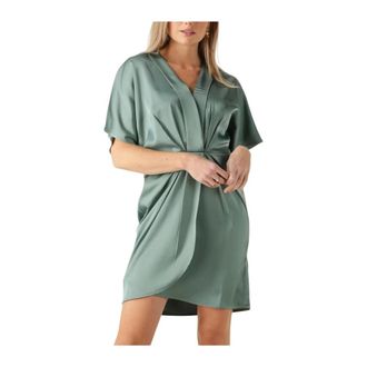 Notre-V Kleedjes, Dames, Groen, S, Groene Mini Jurk