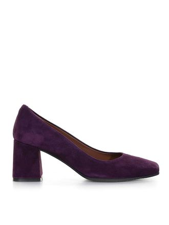 Evaluna Round toe Pumps in suede
