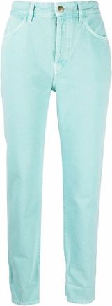 Washington Dee-Cee Panta Loose - Dames - Slim Fit Broeken - Groen - W25 - Denim - Broeken