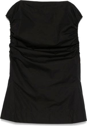 Toteme Top con arricciatura - Nero