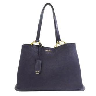 Miu Miu Pre-owned Tote Bags, female, Blue, Size: ONE SIZE Pre-owned Tote bag