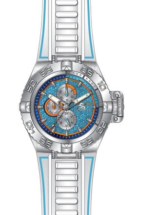 Invicta Subaqua 49876 Herenhorloge - Quartz Uurwerk - Roestvrij Staal met Blauwe Wijzerplaat - 50 mm